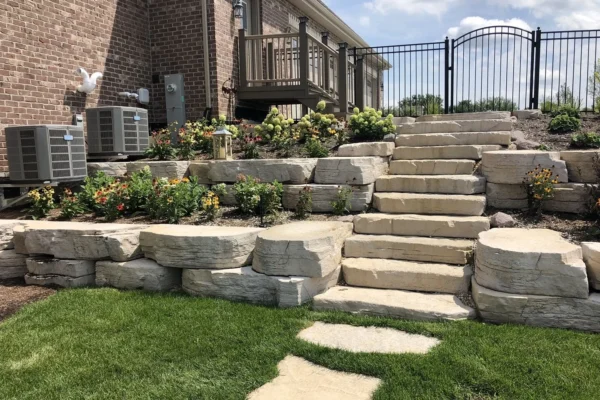stone steps to home